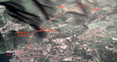 Path towards Monte San Martino - Sentiero della Pinza