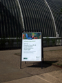 'Sound Threshold Whispering in the Leaves', poster, The Palm House, The Royal Botanical Gardens, Kew, 5 August 2010